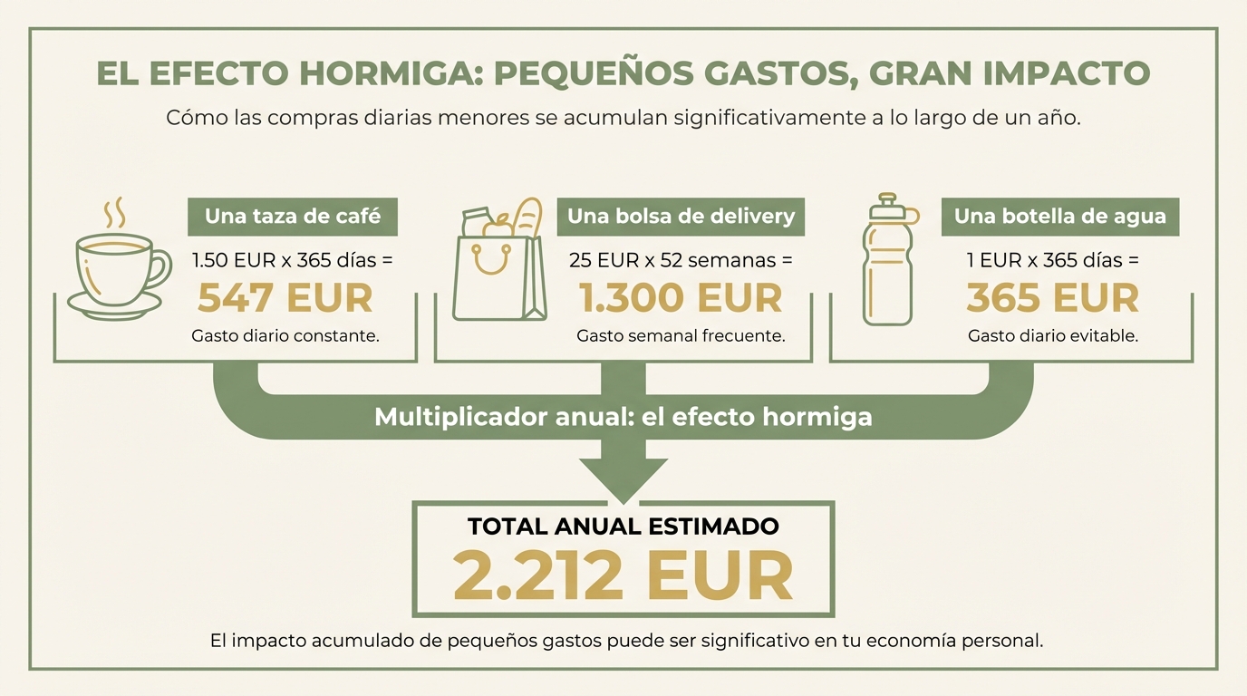 El efecto hormiga: pequeños gastos, gran impacto anual