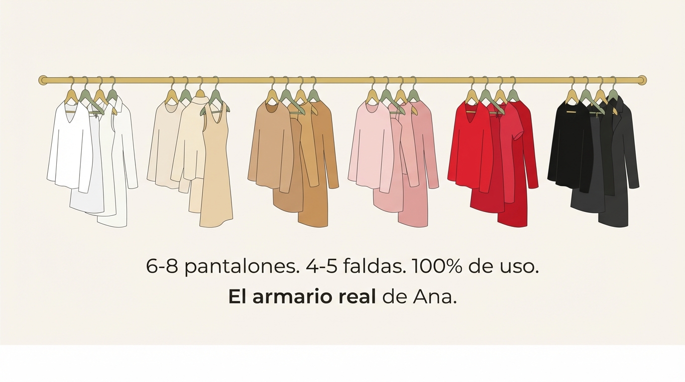 El armario de Ana: organizado por colores, 100% de uso