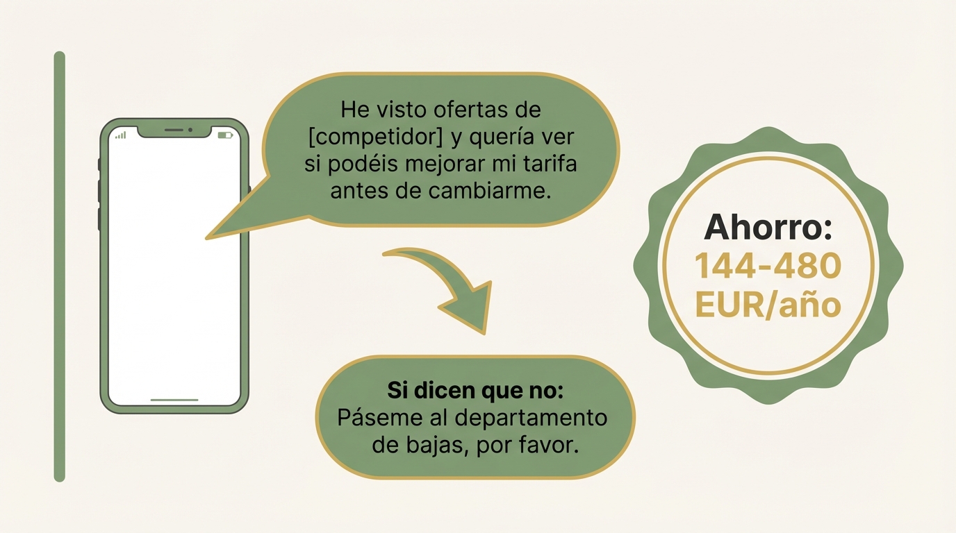 Script para renegociar tu factura de móvil